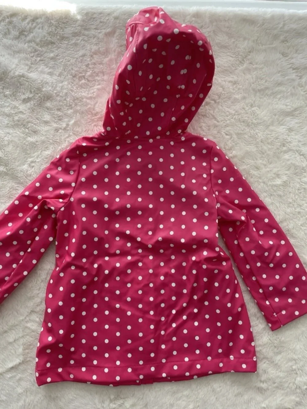 SALE! NWT GAP Rain Jacket Toddler Pink and White Dots Size 3T